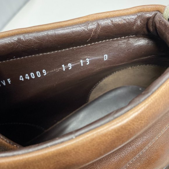 salvatore ferragamo leather lace-up wingtip boots - Picture 8 of 9